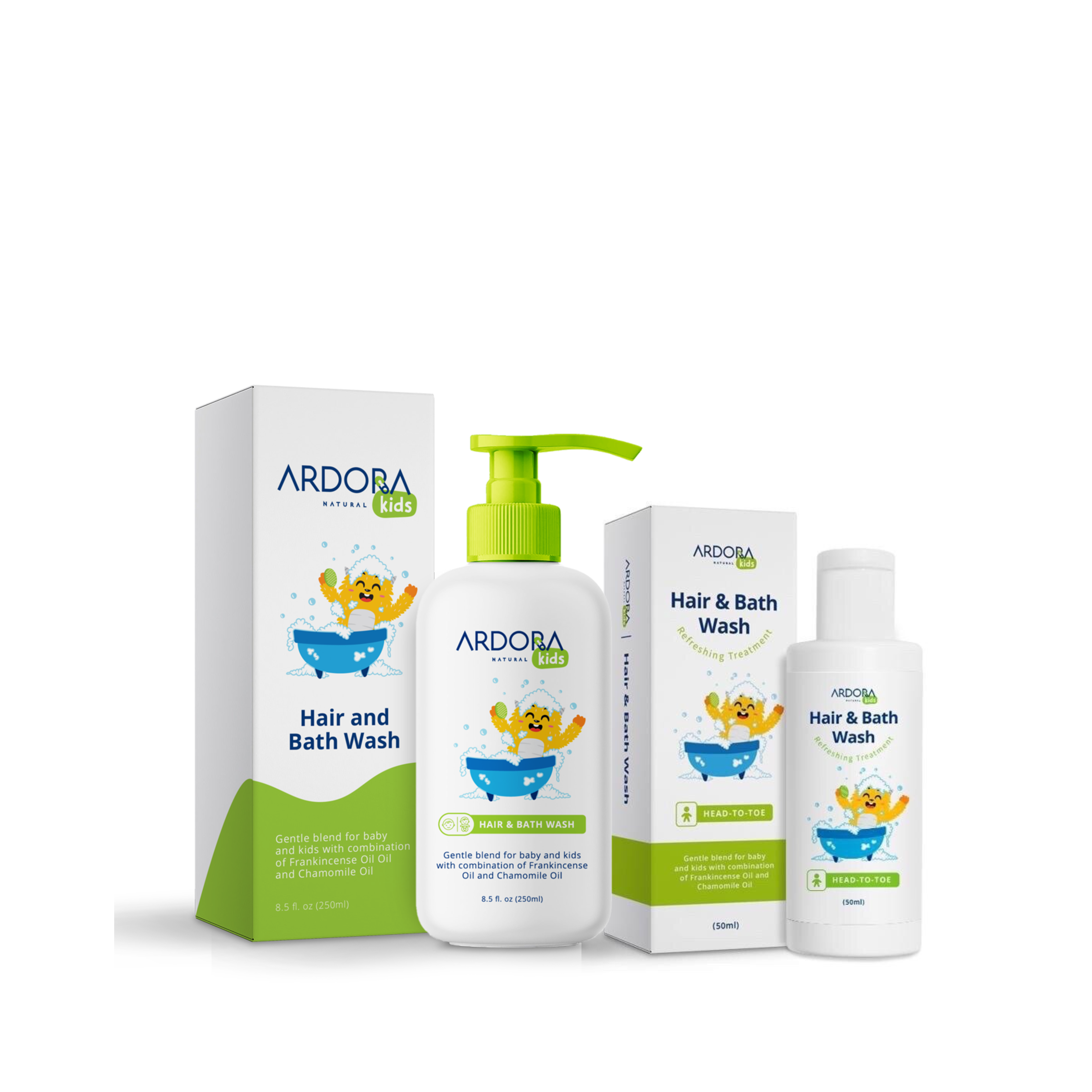 ardora hair and bath wash